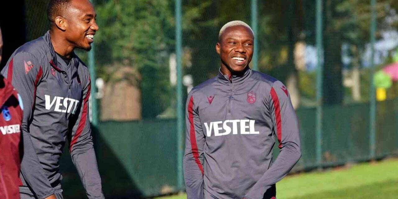 Trabzonspor’un yeni transferi Kouassi, ilk idmanına çıktı
