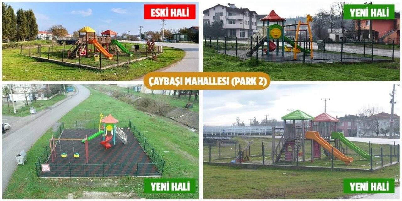 Erenler’de çocuk parkları yenileniyor