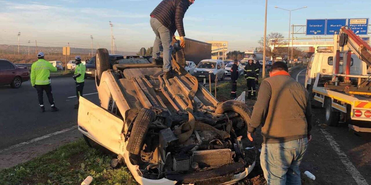 Tekirdağ’da trafik kazası: 3 yaralı