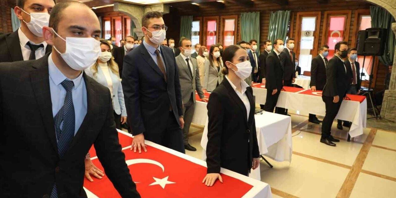 114 aday memur yemin ederek asaletini aldı