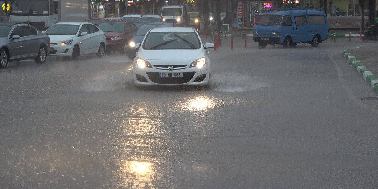 Kırklareli’de sağanak yağış