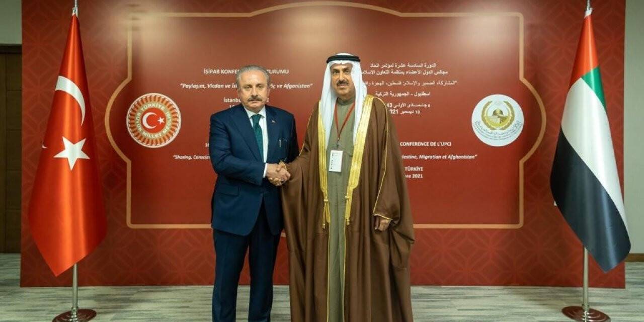 TBMM Başkanı Şentop, BAE Federal Ulusal Konsey Başkanı ile bir araya geldi