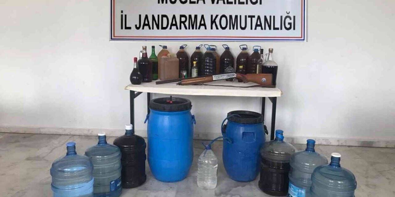 Jandarmadan kaçak içki operasyonu