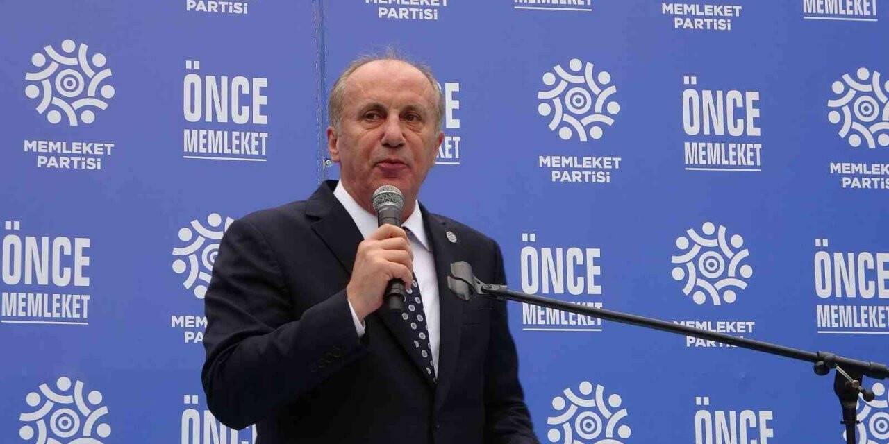 Memleket Partisi Genel Başkanı İnce eski partisi CHP’ye sert sözlerle yüklendi
