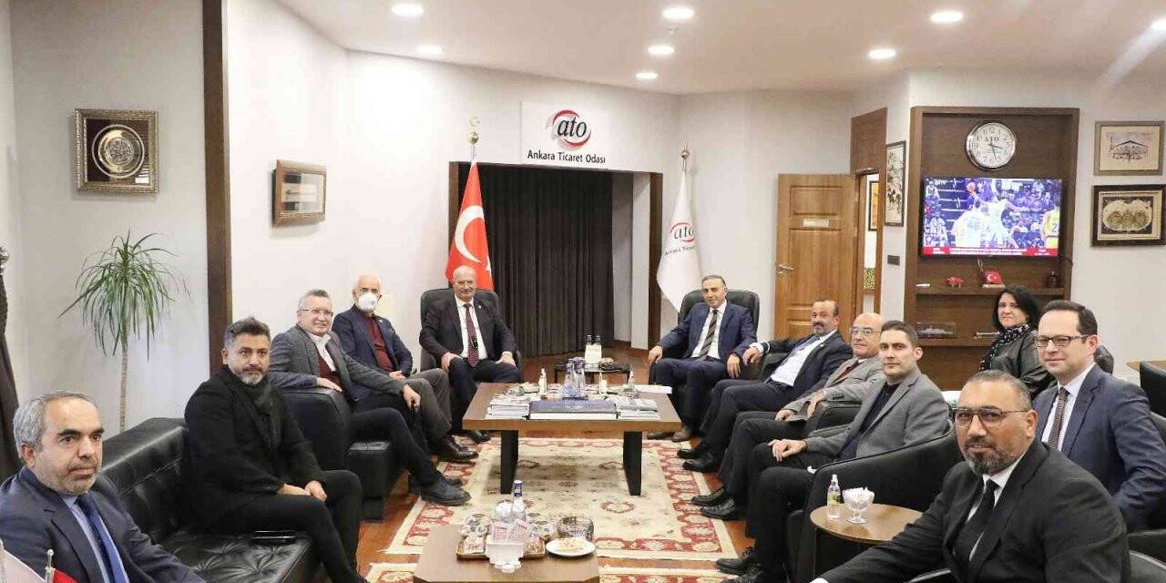 SGK Başkanı Ceylan’dan ATO Başkanı Baran’a ziyaret