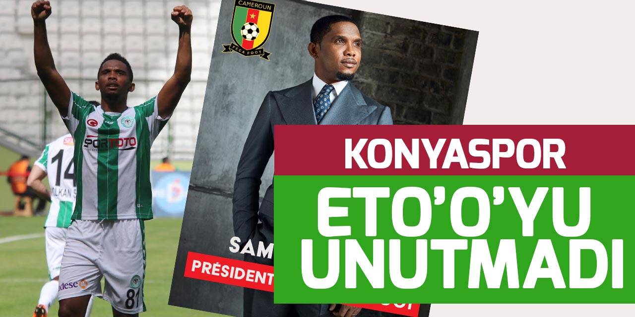 Konyaspor Kulübü'nden Samuel Eto'o'ya tebrik
