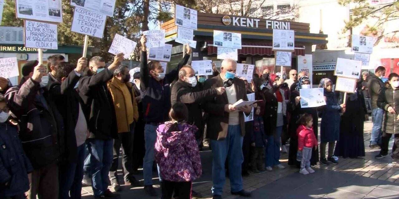 Kooperatif mağdurları eylemde