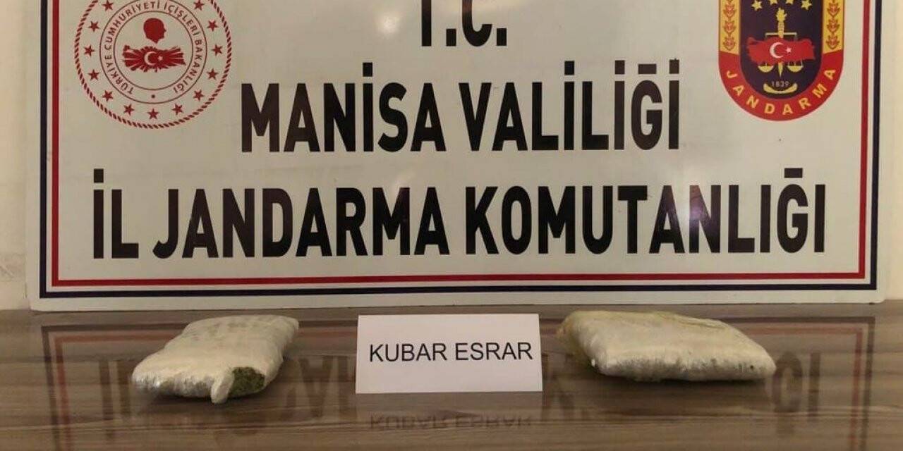 Manisa’da 1 kilo 350 gram esrar ele geçirildi