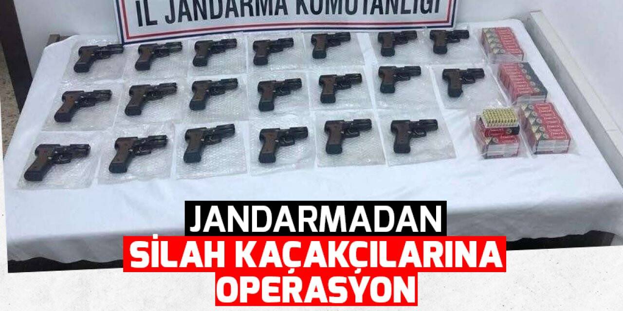 Jandarmadan silah kaçakçılarına operasyon