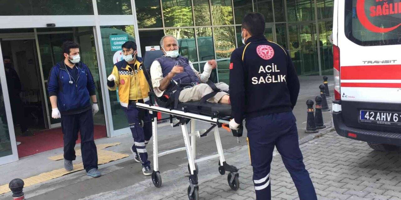 Odun kesmek isterken kolunu kesti