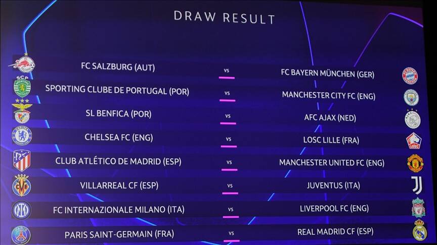 UEFA Şampiyonlar Ligi son 16 turu kura çekimi tekrarlandı