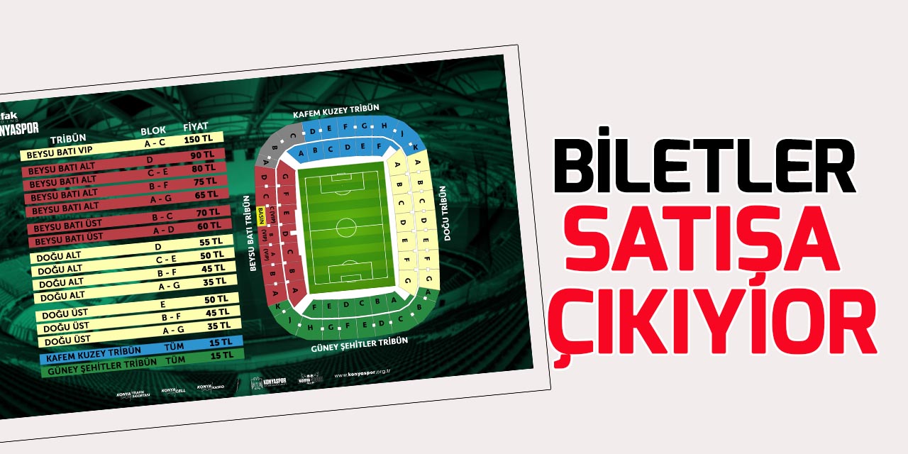 Konyaspor-Antalyaspor maçının biletleri satışa çıkıyor