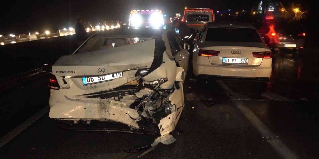 Kırıkkale’de kayganlaşan yolda zincirleme kaza: 4 yaralı