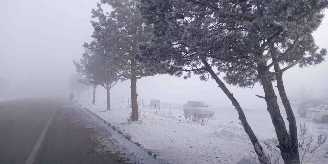 Göle’de soğuk hava ve sis etkili oluyor
