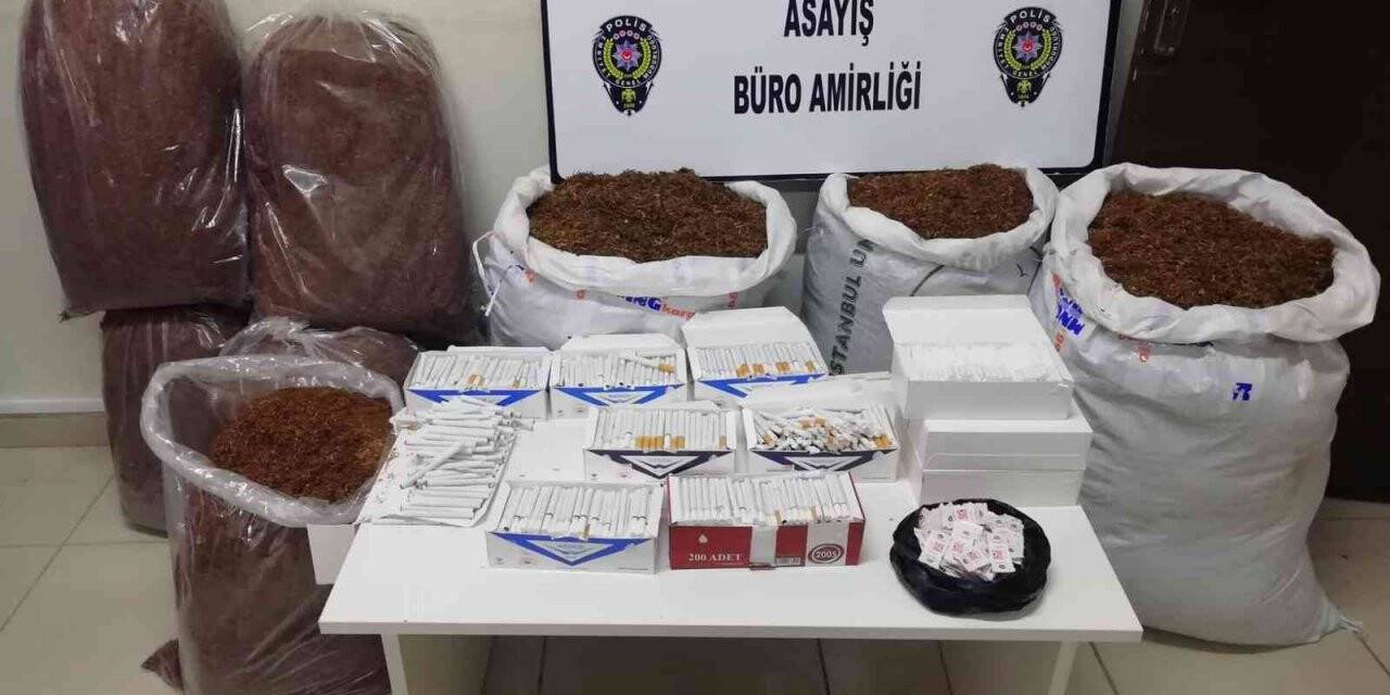 Tekirdağ’da 93 kilogram kaçak tütün ele geçirildi