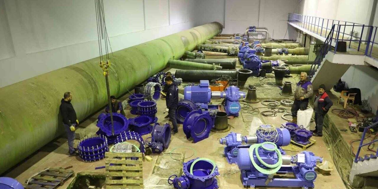 15 bin metreküplük su deposu ve terfi merkezi yenilendi