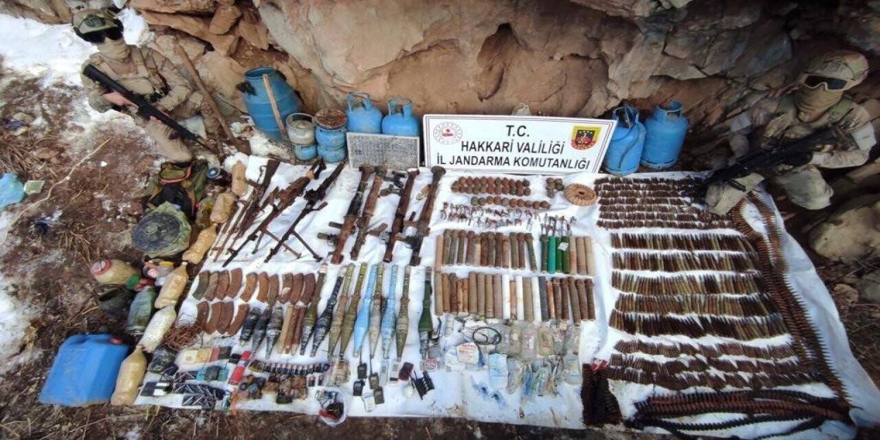 Eren Kış-4/Yeşilbayır-1 operasyonunda çok sayıda mühimmat ele geçirildi