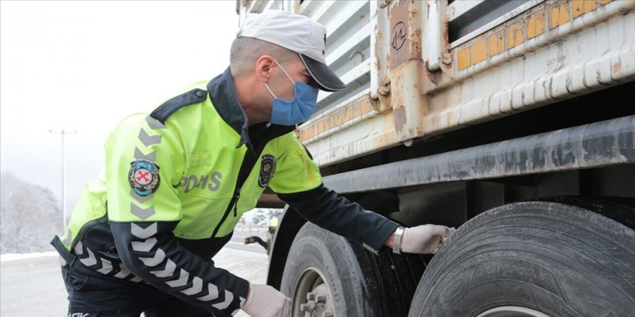 Bolu Dağı'nda kıs lastiği uygulaması yapıldı