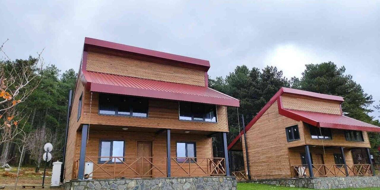 Yayladaki bungalov evlerin yılbaşı rezervasyonları aylar öncesinden doldu