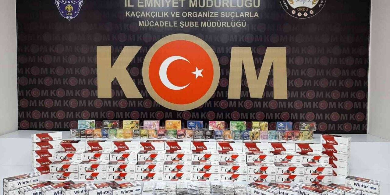 Ordu’da 8 milyon makaron ele geçirildi