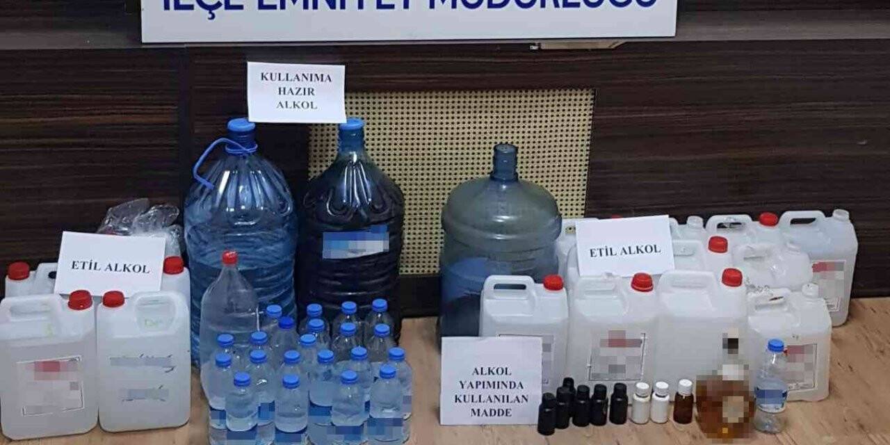Ölümler arttı polis harekete geçti, kaçak alkol üreten 2 şahıs yakalandı