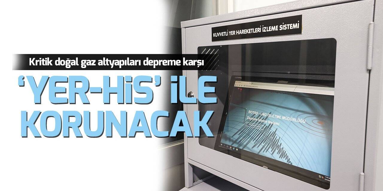 Kritik doğal gaz altyapıları depreme karşı "Yer-His" ile korunacak