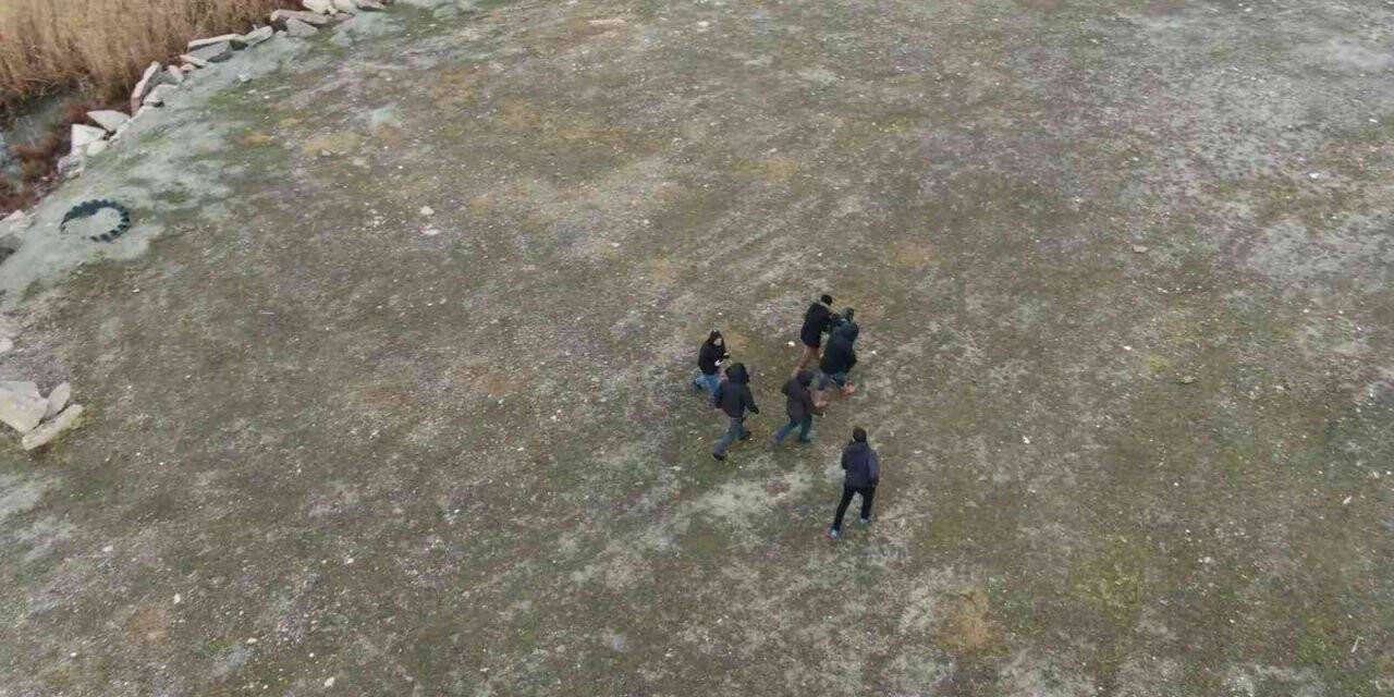 Kablo hırsızları drone’lu operasyonla yakalandı