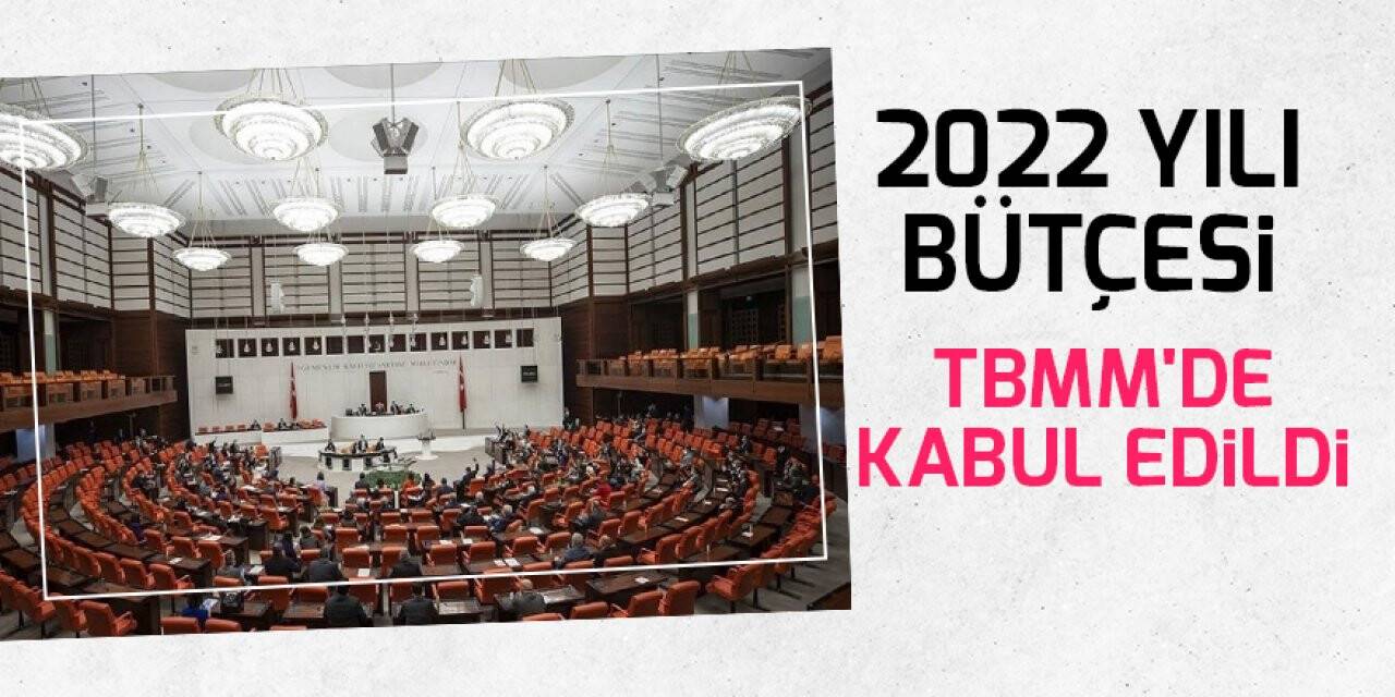 2022 yılı bütçesi TBMM'de kabul edildi