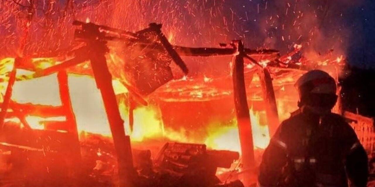 Bursa’da korkutan samanlık yangını