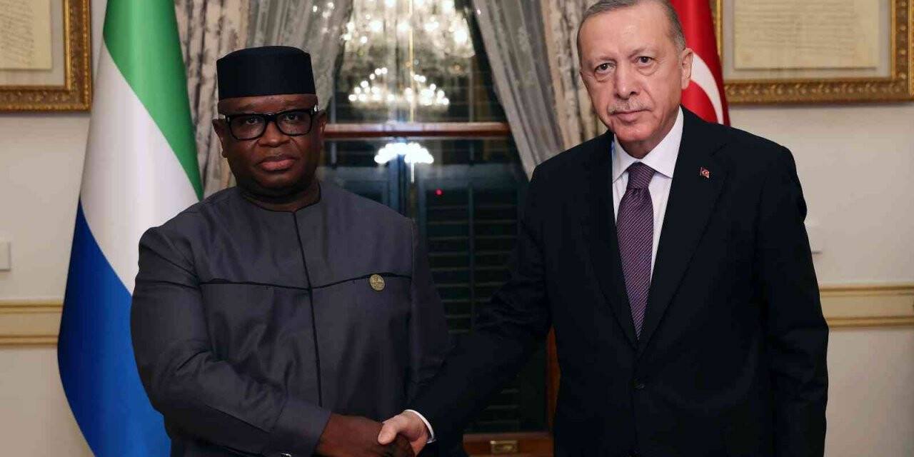 Cumhurbaşkanı Erdoğan, Sierra Leone Cumhurbaşkanı Julius Maada Bio ile görüştü