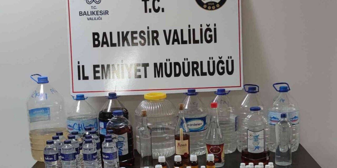 Balıkesir’de kaçak içki ve uyuşturucu operasyonu
