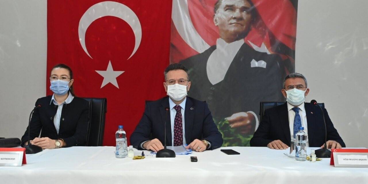 Vali Aksoy, Köşklü muhtarlar ile bir araya geldi