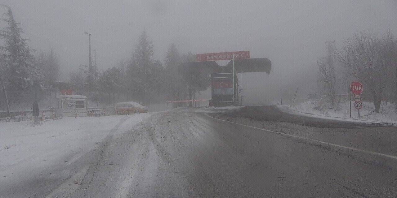 Kırklareli’nde kar kalınlığı 5 santimetreye ulaştı