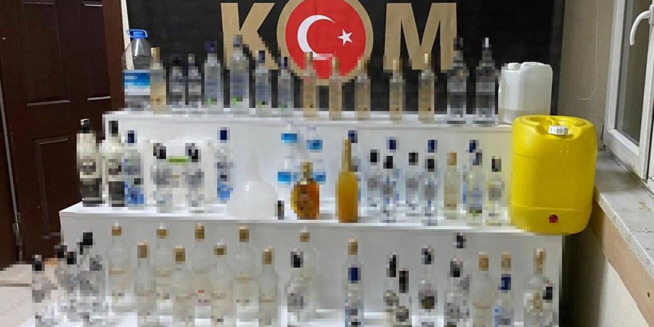 Kayseri’de sahte alkol operasyonu