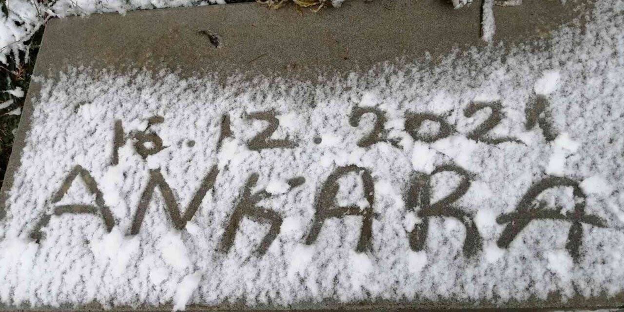 Başkent’te kar yağışı