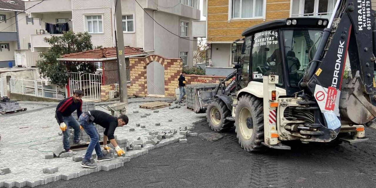 Darıca’da güvenli ulaşım için asfalt ve parke çalışması
