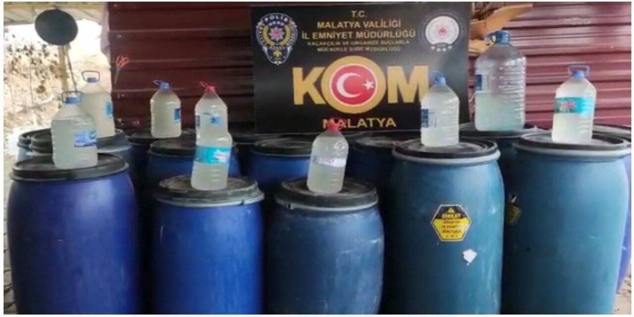 Malatya’da sahte alkol operasyonu: 4 gözaltı