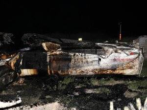 Tanker şarampole devrildi: 1 ağır yaralı