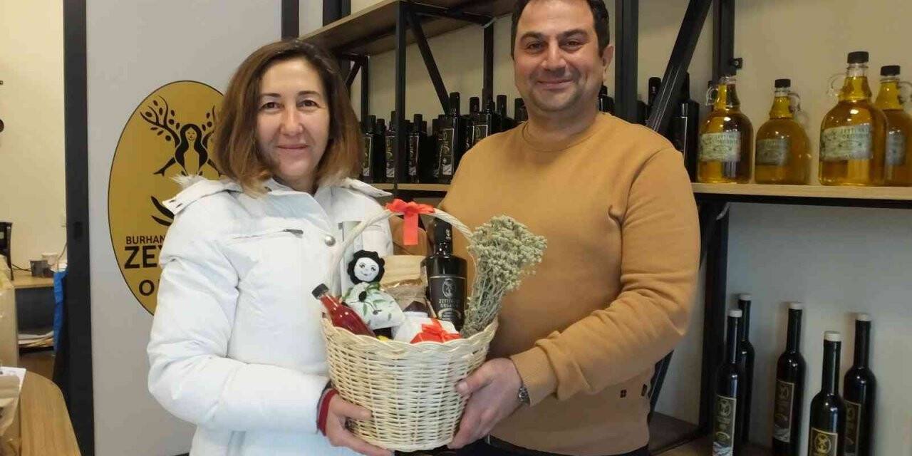Zeytinyağı yılbaşı hediye sepetine girdi