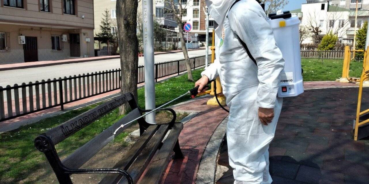 İlkadım’da virüsle mücadelede 2,3 ton dezenfektan, 12 bin 400 maske