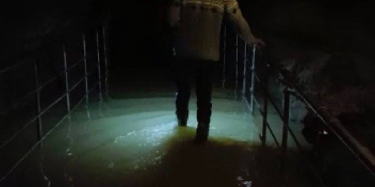 Mağarayı su bastı, ziyarete kapatıldı
