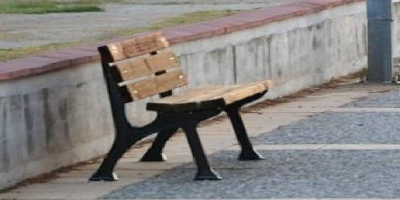 Aile Sağlığı Merkezi’nden aldığı bankı omzunda taşırken yakalandı