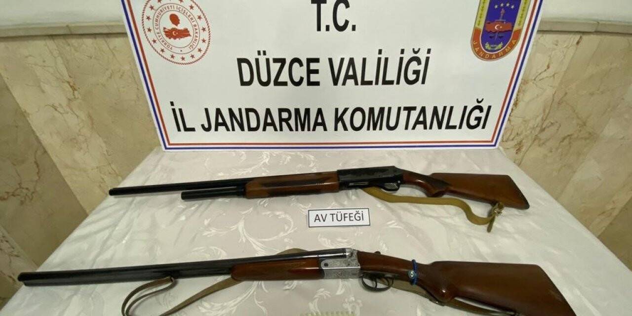 Jandarma ekipleri, ruhsatsız tüfeklere el koydu