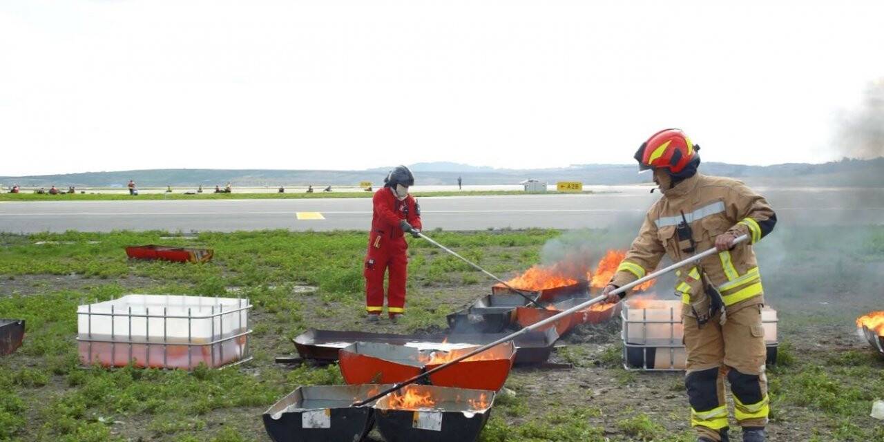 İstanbul Havalimanı’nda nefes kesen acil durum tatbikatı