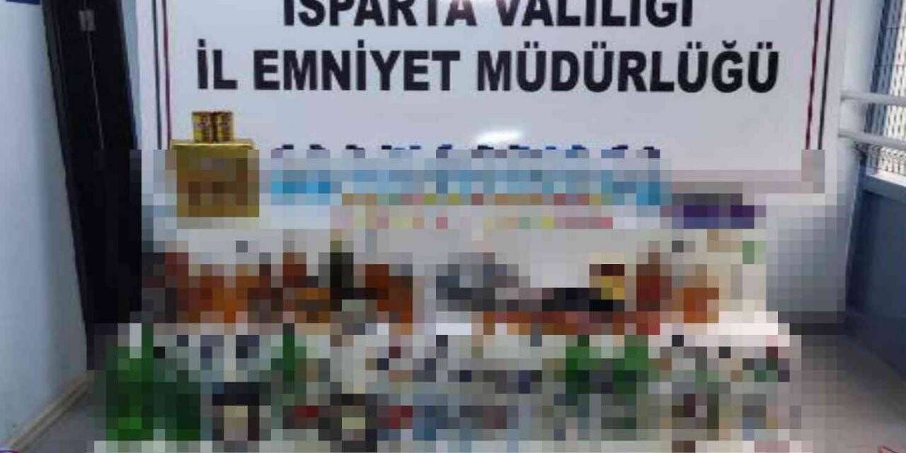 Isparta’da kaçak içki operasyonu: 3 gözaltı