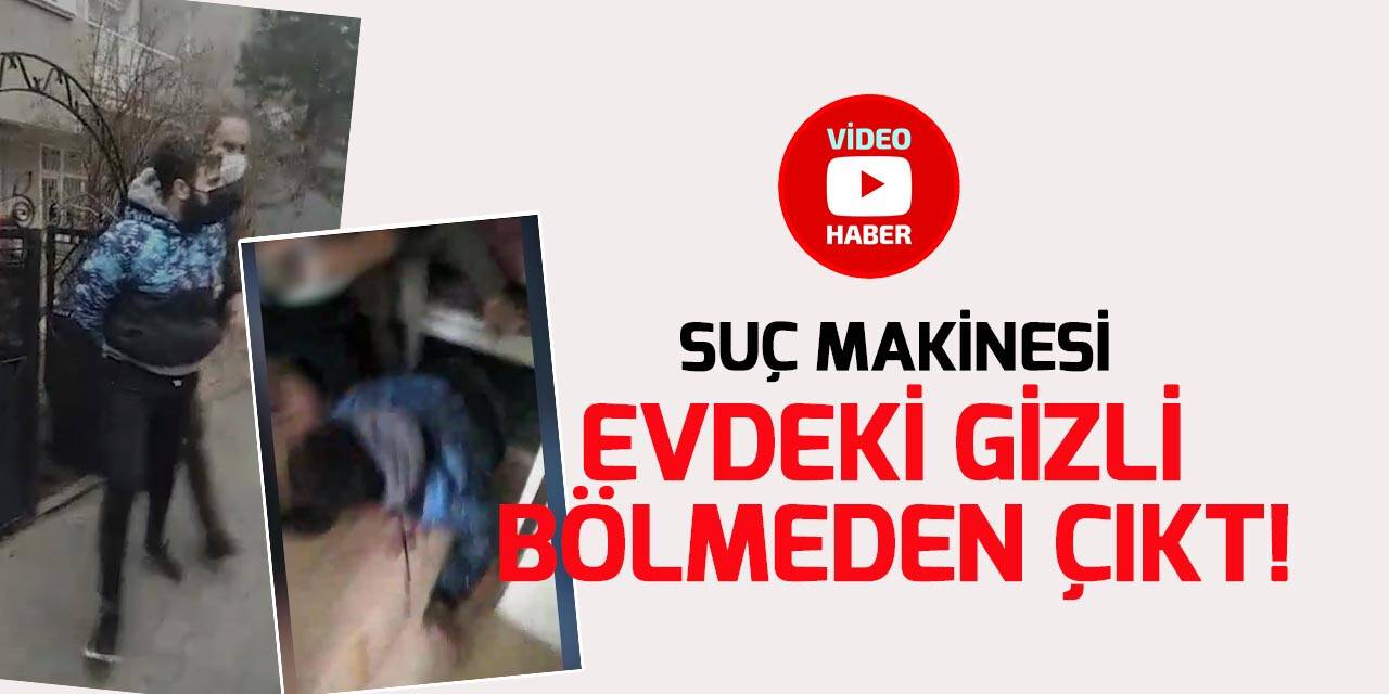 Konya'da 36 yıl kesinleşmiş hapis cezası olan suç makinesi evdeki gizli bölmeden çıktı