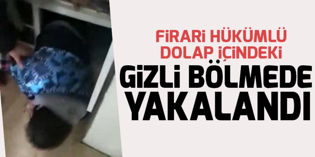 Konya'da 36 yıl kesinleşmiş hapis cezası olan firari evdeki gizli bölmede yakalandı