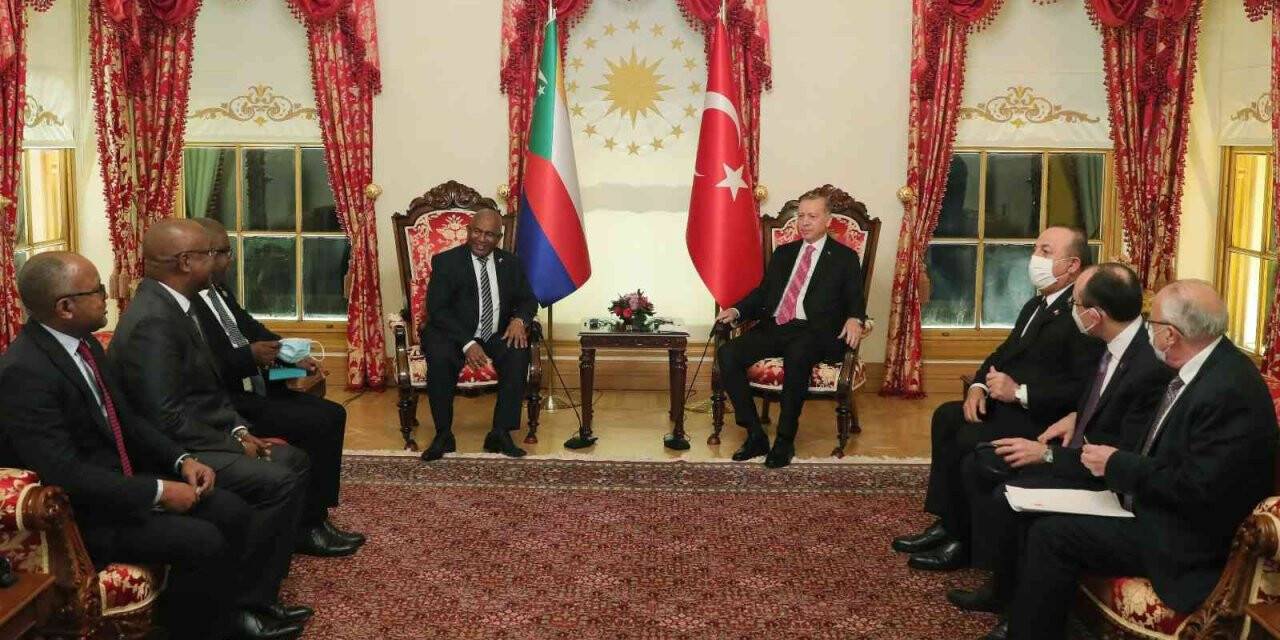 Cumhurbaşkanı Erdoğan, Komorlar Birliği Cumhurbaşkanı Assoumani Azali ile görüştü