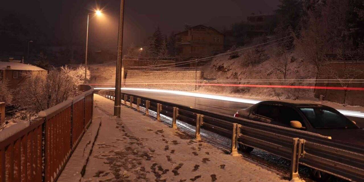 Kayseri’de kar yağışı etkili oldu