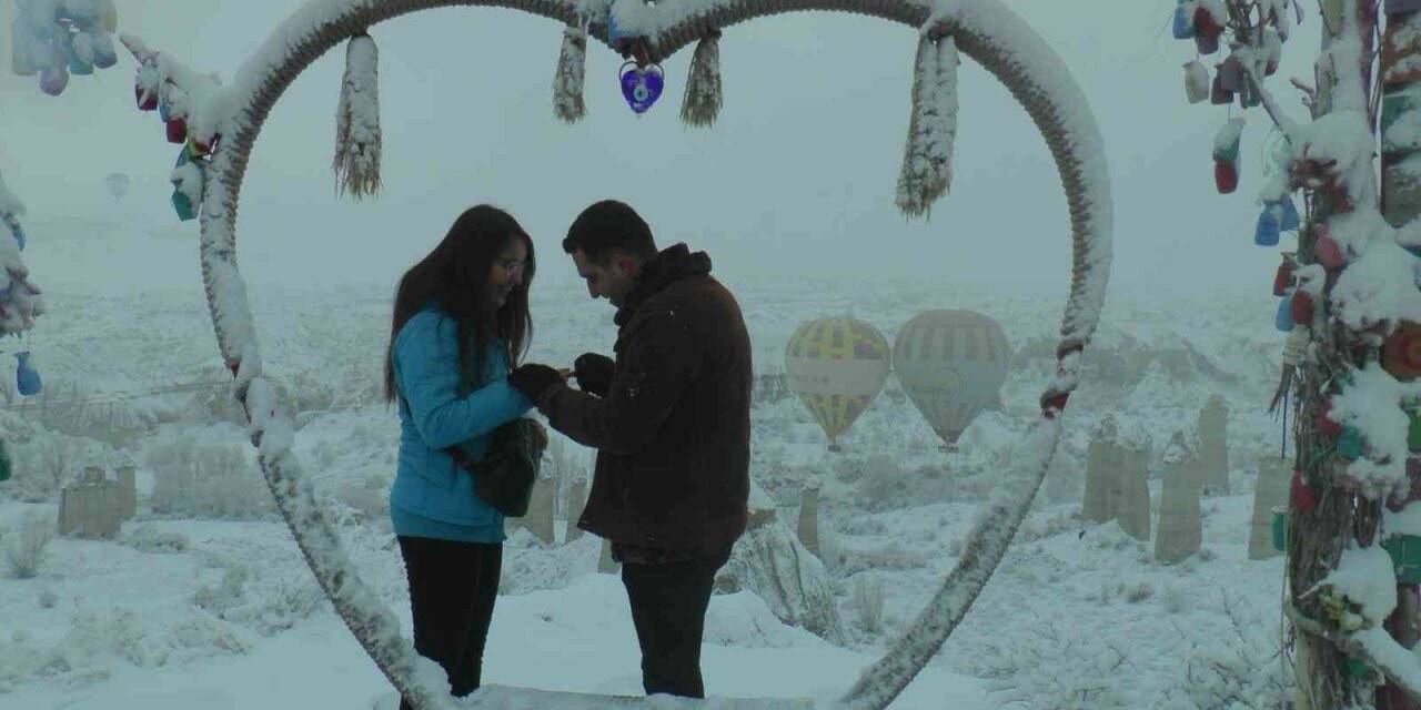 Kapadokya’da "EVET" dedi